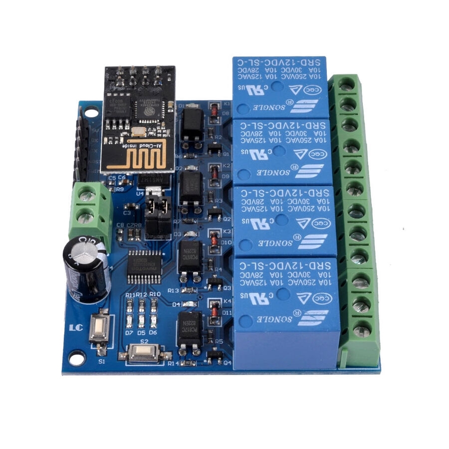 Esp8266%204%20Kanal%2012V%20Esp01%20Wifi%20Röle%20Modülü