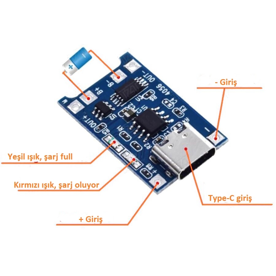 TP4056%20Type-C%203.7V%2018650%20Korumalı%20Lityum%20Pil%20Şarj%20Modülü%20-%205%20Adet