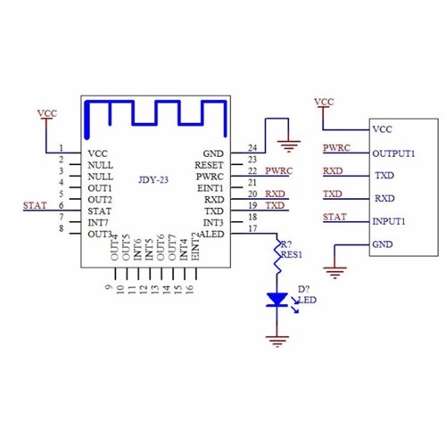 JDY-23%20Bluetooth%20Modül%20Dip%20(6%20Pin)