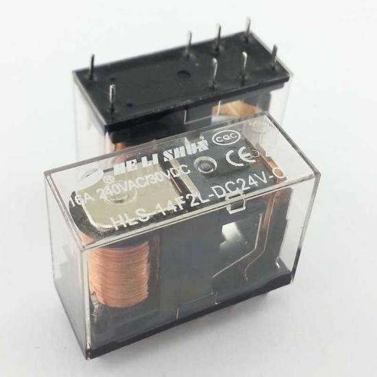 24V 16A Tek Kontak Röle - HLS-14F2L-DC24V-C 8 Pin