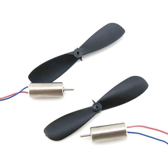 820 Çekirdeksiz DC Motor (2 Motor + 2 Pervane) (Mini Drone Motoru) 20x8.5mm