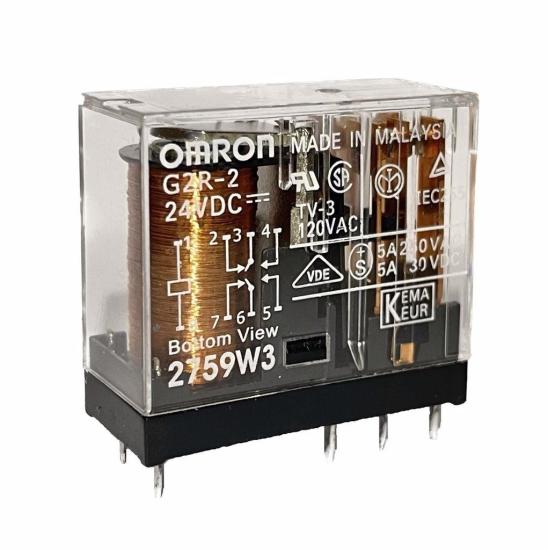  G2R-2 24VDC 5AOmron Çift Kontak 8 Pin Power Relay Güç Rölesi