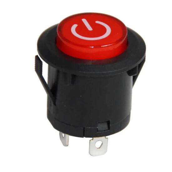 Kalıcı Ledli Rocker Buton 26mm IC-180F