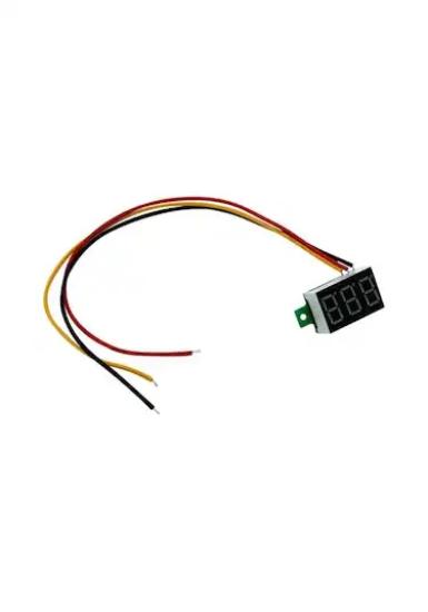 0.28’’ 3.5-30V Üç Kablolu DC Kırmızı Voltmetre